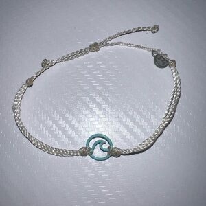 Pura Vida White and Blue Wave Bracelet